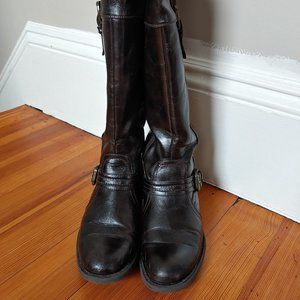 Wear Ever Gabby Faux Leather Knee High Boots